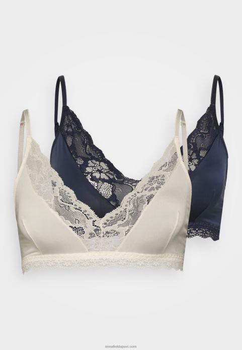 sievietes 2 iepakojumu trīsstūra krūšturis rozā/zils 2LHT939 Anna Field