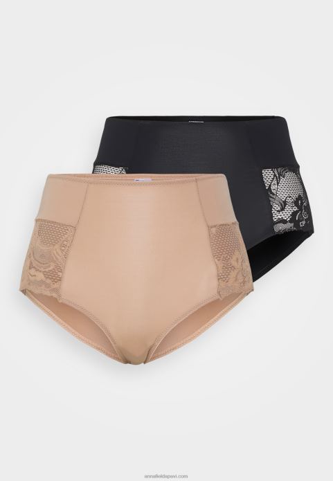 sievietes 2 komplektu biksītes melnas/plikas 2LHT987 Anna Field