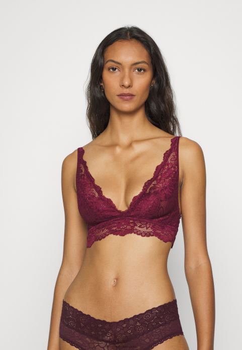 sievietes 3pp bralette bustier melns/bēšs/tumši sarkans 2LHT936 Anna Field