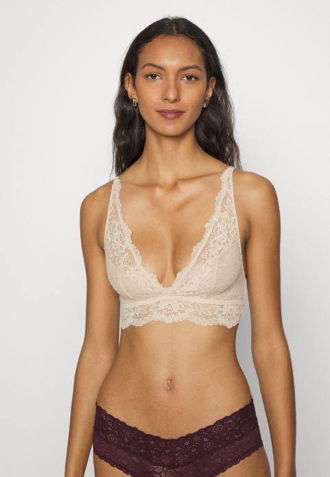 sievietes 3pp bralette bustier melns/bēšs/tumši sarkans 2LHT936 Anna Field
