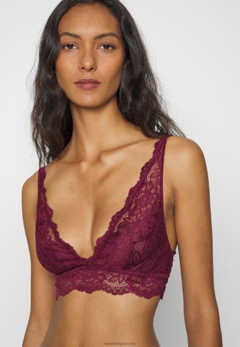 sievietes 3pp bralette bustier melns/bēšs/tumši sarkans 2LHT936 Anna Field