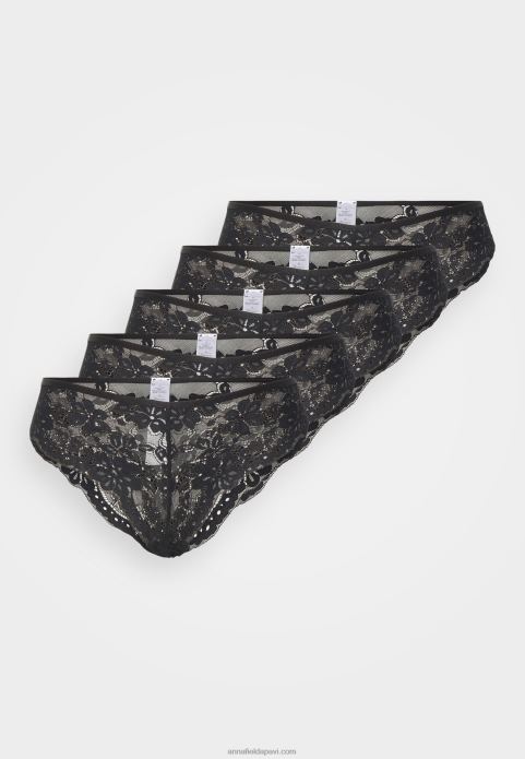 sievietes 5 paciņas melnas biksītes 2LHT997 Anna Field