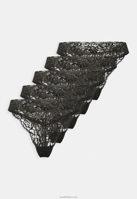 sievietes 5 paciņas siksnas melnas 2LHT1003 Anna Field