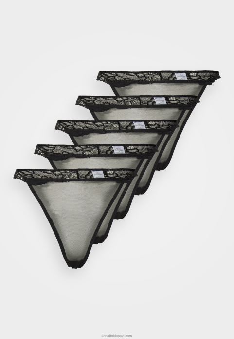 sievietes 5 paciņas siksnas melnas 2LHT1004 Anna Field