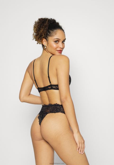 sievietes 5 pp augstas mežģīņu siksnas melnas 2LHT969 Anna Field