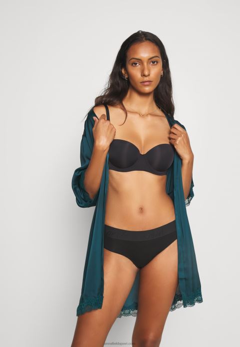 sievietes Melns krūšturis ar 2 iepakojumiem 2LHT916 Anna Field