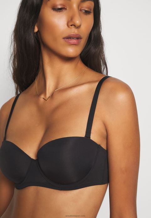 sievietes Melns krūšturis ar 2 iepakojumiem 2LHT916 Anna Field