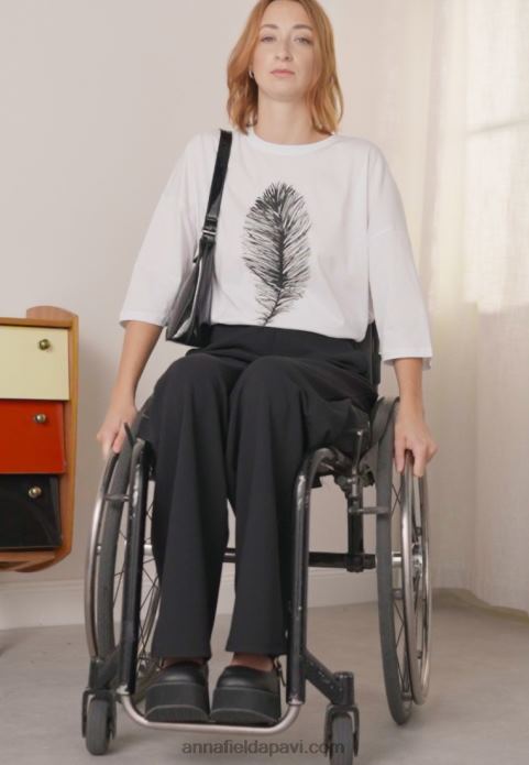 sievietes bikses melnas 2LHT648 Anna Field