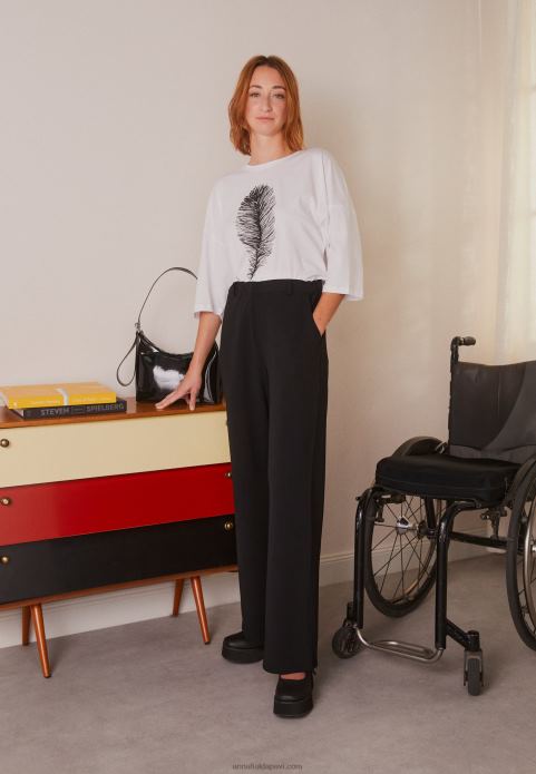 sievietes bikses melnas 2LHT648 Anna Field