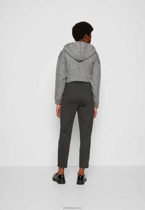 sievietes bikses raibas tumši pelēkas 2LHT634 Anna Field