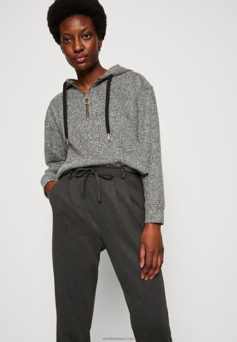 sievietes bikses raibas tumši pelēkas 2LHT634 Anna Field