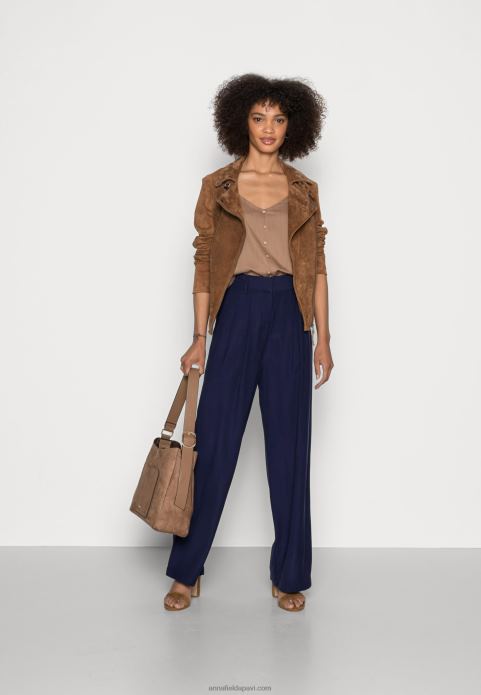 sievietes bikses tumši zilas 2LHT601 Anna Field