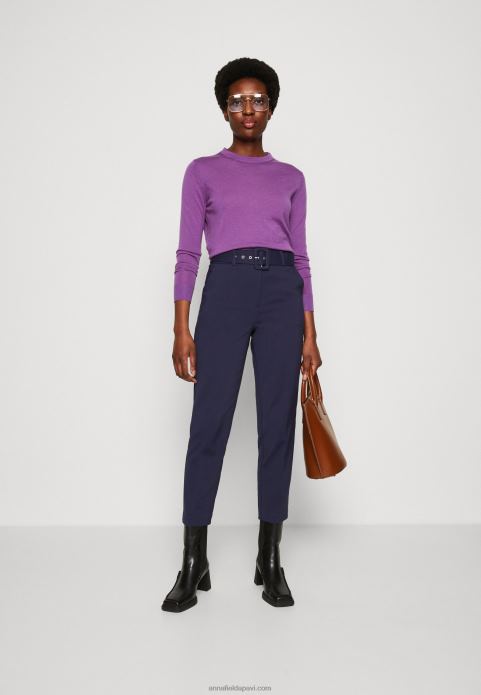 sievietes bikses tumši zilas 2LHT629 Anna Field