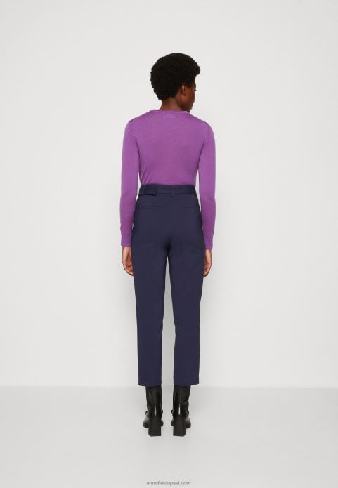 sievietes bikses tumši zilas 2LHT629 Anna Field