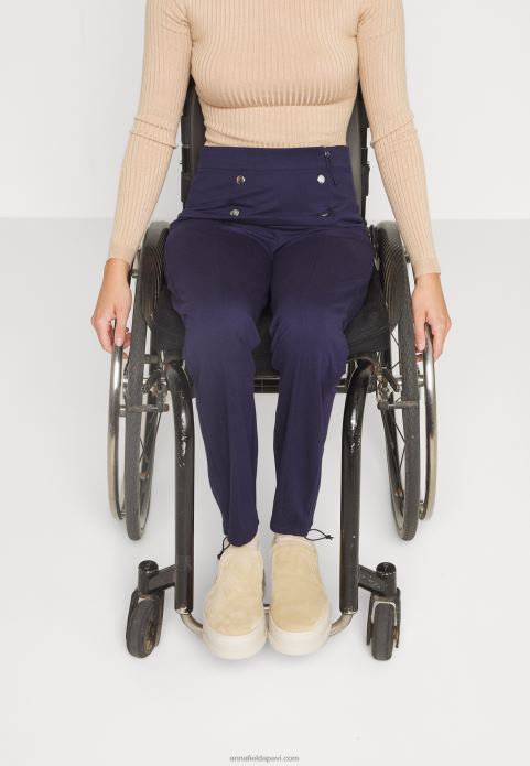 sievietes bikses tumši zilas 2LHT643 Anna Field