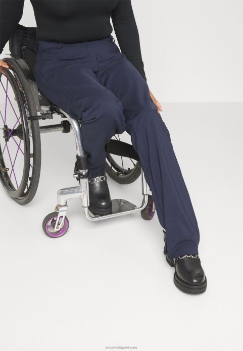 sievietes bikses tumši zilas 2LHT647 Anna Field