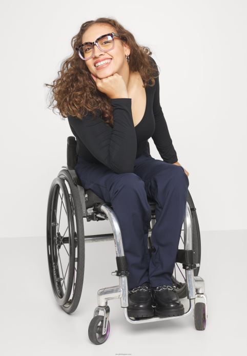 sievietes bikses tumši zilas 2LHT647 Anna Field