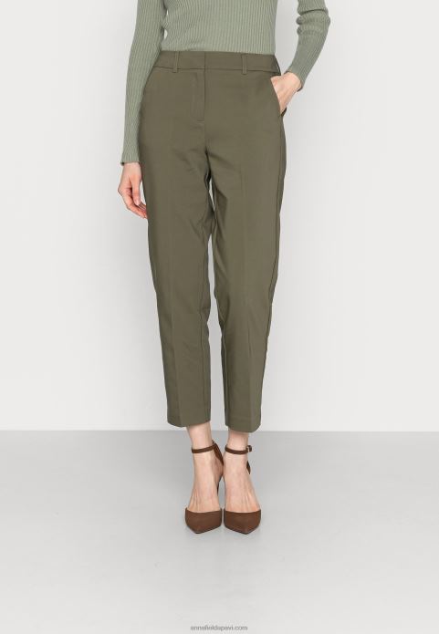 sievietes chinos tumši zaļa 2LHT599 Anna Field