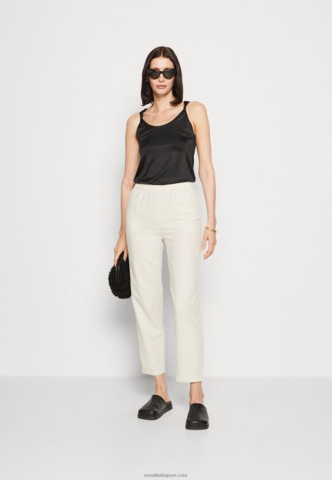 sievietes lina maisījuma bikses bēšas 2LHT604 Anna Field