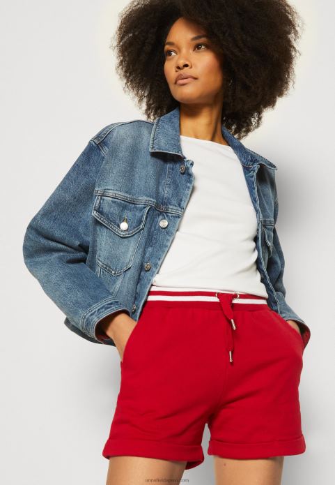 sievietes šorti tumši sarkani 2LHT662 Anna Field