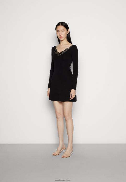 sievietes džemperkleita melna 2LHT236 Anna Field