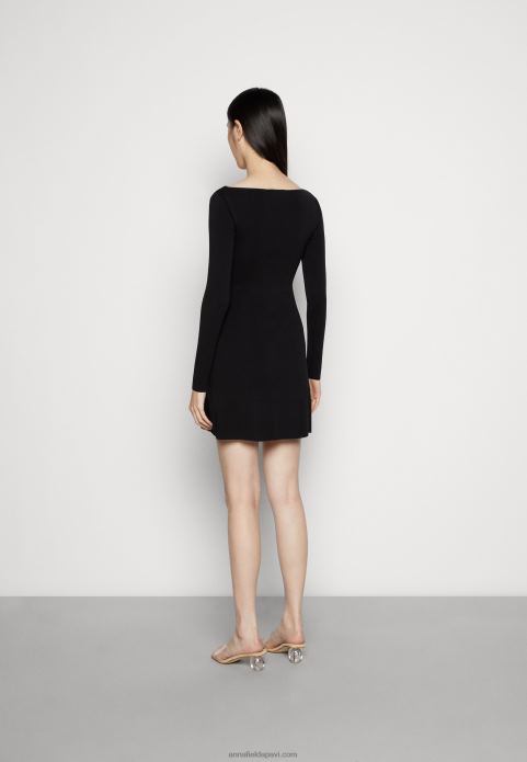 sievietes džemperkleita melna 2LHT236 Anna Field