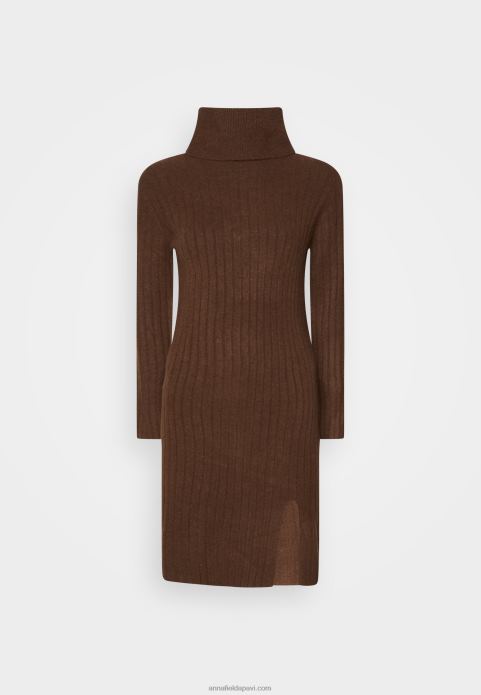 sievietes džemperkleita tumši brūna 2LHT210 Anna Field