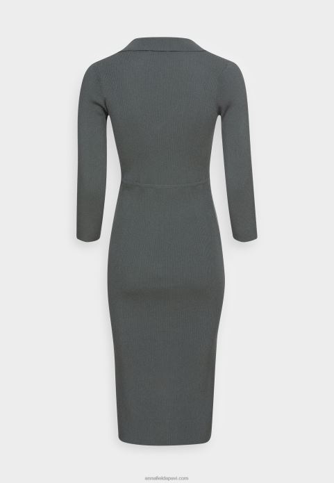 sievietes džemperkleita zaļa 2LHT233 Anna Field