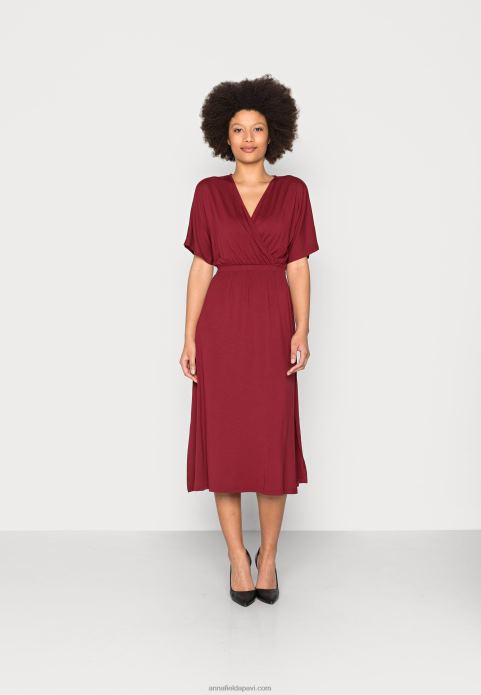 sievietes džersija bordo kleita 2LHT118 Anna Field