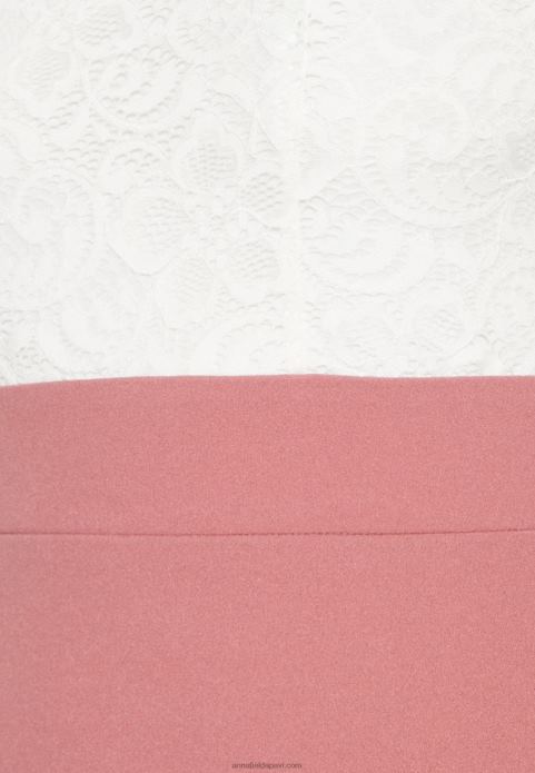 sievietes džersija kleita balta/rozā 2LHT36 Anna Field