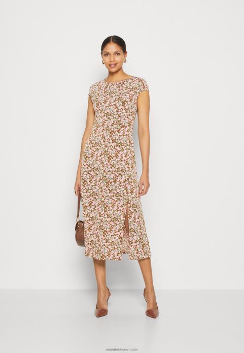 sievietes džersija kleita daudzkrāsaina 2LHT157 Anna Field