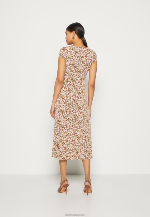 sievietes džersija kleita daudzkrāsaina 2LHT157 Anna Field