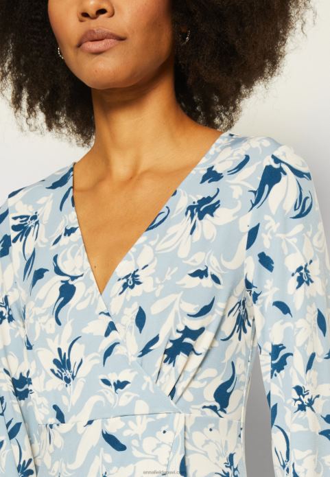 sievietes džersija kleita gaiši zila 2LHT155 Anna Field