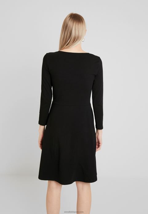 sievietes džersija kleita melna 2LHT120 Anna Field