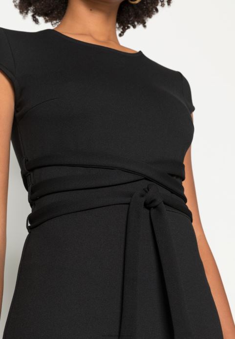 sievietes džersija kleita melna 2LHT131 Anna Field