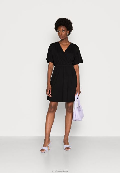 sievietes džersija kleita melna 2LHT159 Anna Field