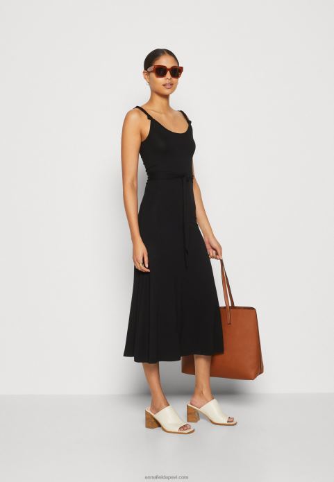 sievietes džersija kleita melna 2LHT162 Anna Field