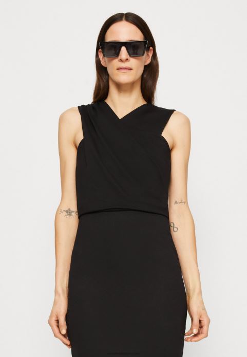 sievietes džersija kleita melna 2LHT174 Anna Field