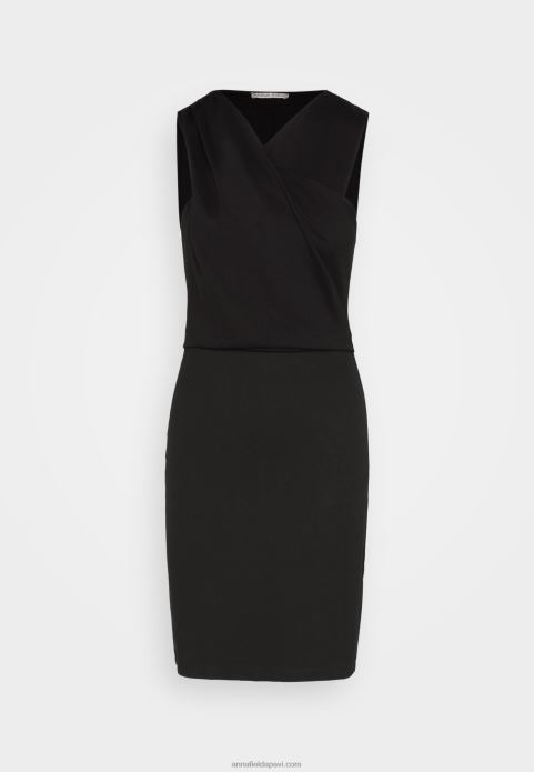 sievietes džersija kleita melna 2LHT174 Anna Field