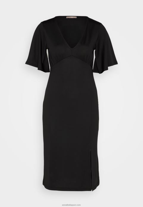 sievietes džersija kleita melna 2LHT176 Anna Field