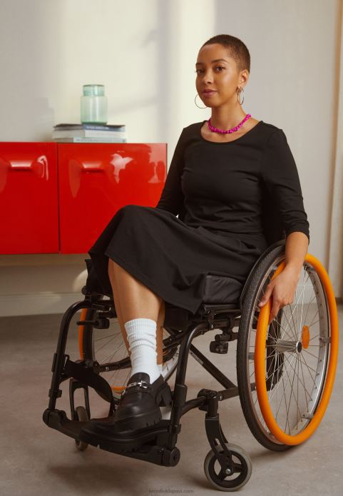 sievietes džersija kleita melna 2LHT181 Anna Field