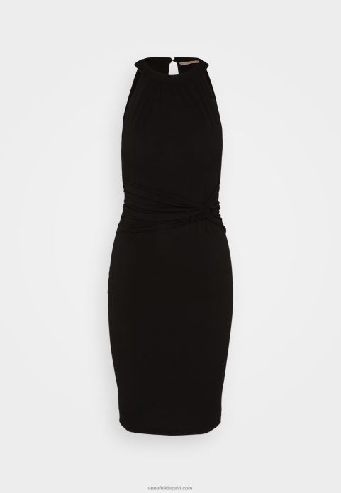 sievietes džersija kleita melna 2LHT182 Anna Field