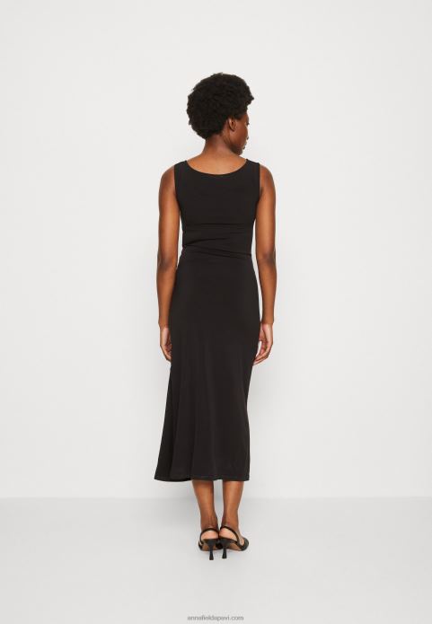 sievietes džersija kleita melna 2LHT48 Anna Field