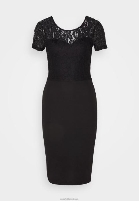 sievietes džersija kleita melna 2LHT58 Anna Field