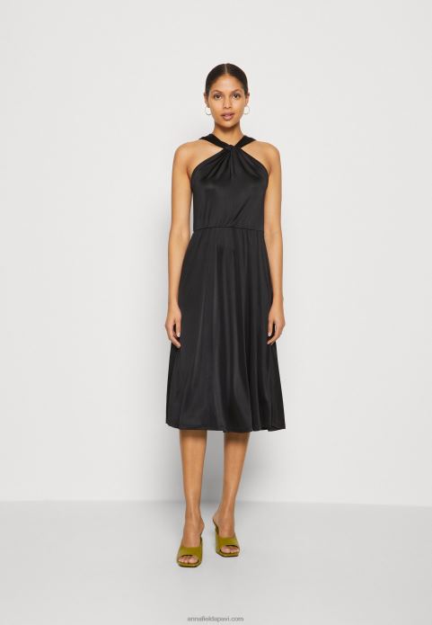 sievietes džersija kleita melna 2LHT59 Anna Field