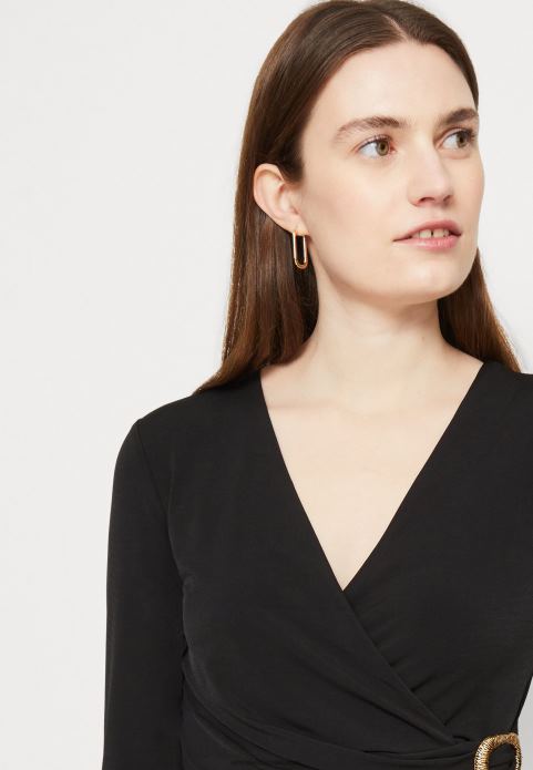 sievietes džersija kleita melna 2LHT66 Anna Field