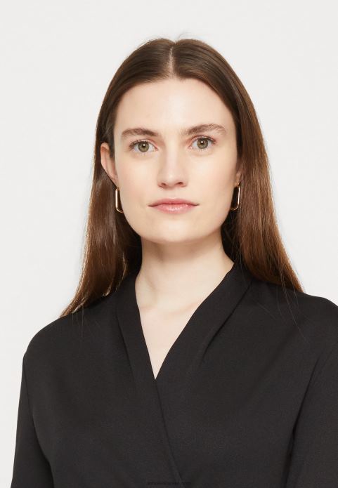 sievietes džersija kleita melna/balta 2LHT130 Anna Field