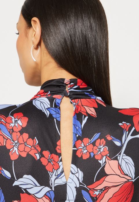 sievietes džersija kleita melna/sarkana/zila 2LHT184 Anna Field