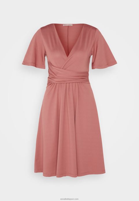 sievietes džersija kleita rozā 2LHT127 Anna Field