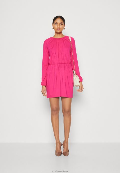 sievietes džersija kleita rozā 2LHT187 Anna Field